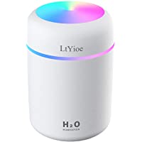 LtYioe Humidificador- Mini Humidificador con Alimentación USB- Función de luz Nocturna y apagado automático- 2 modos y…